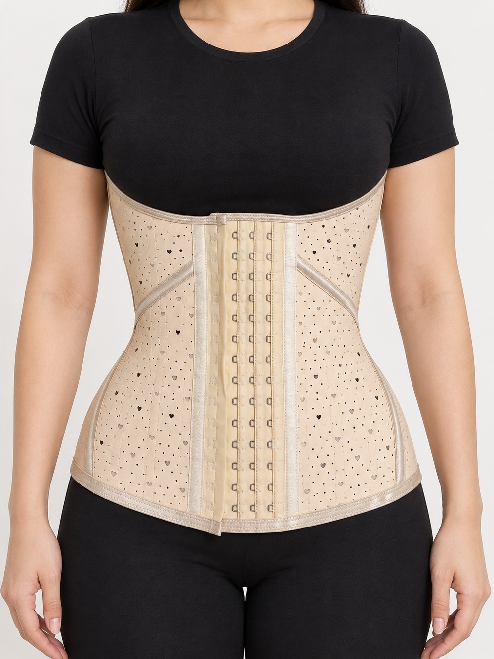 Clessidra by Trang Doan Latex Waist Trainer XXXS + 2 Extenders Nude